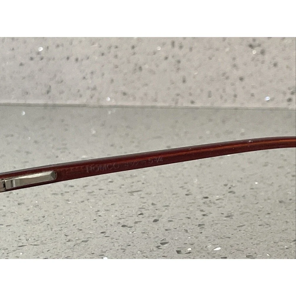 VTG ROMCO 4 1/2 - 5 3/4 Brown Unisex Square Full Rim Eyeglasses FRAMES ONLY